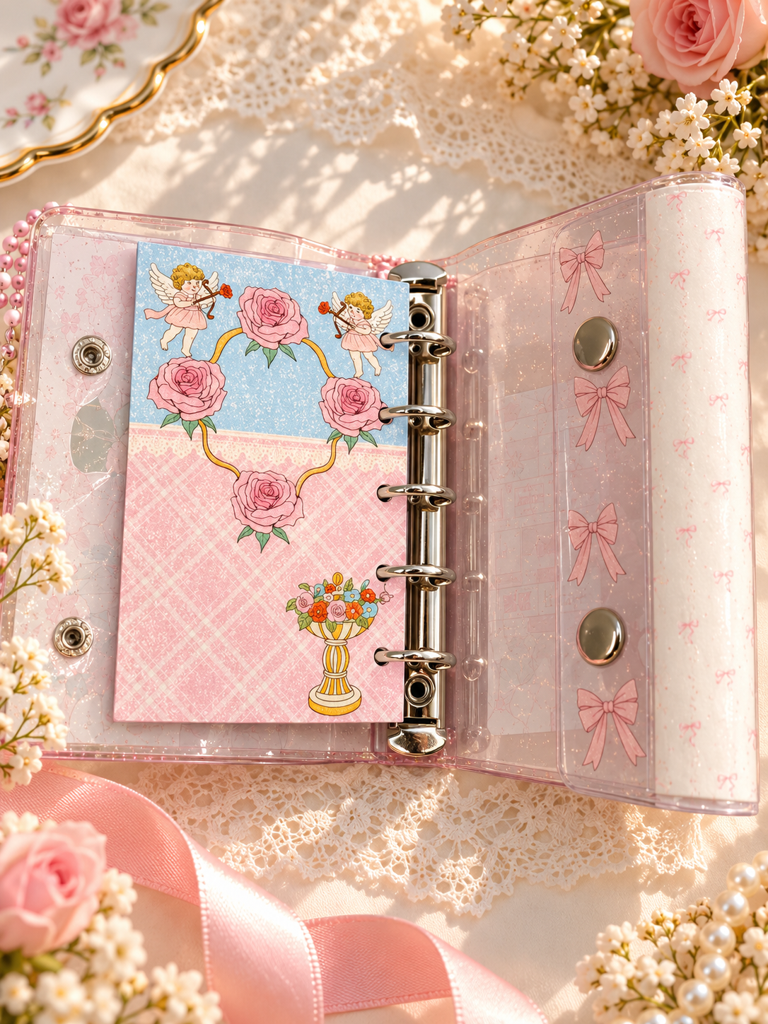 Floral Angel Garden Cover - angel c