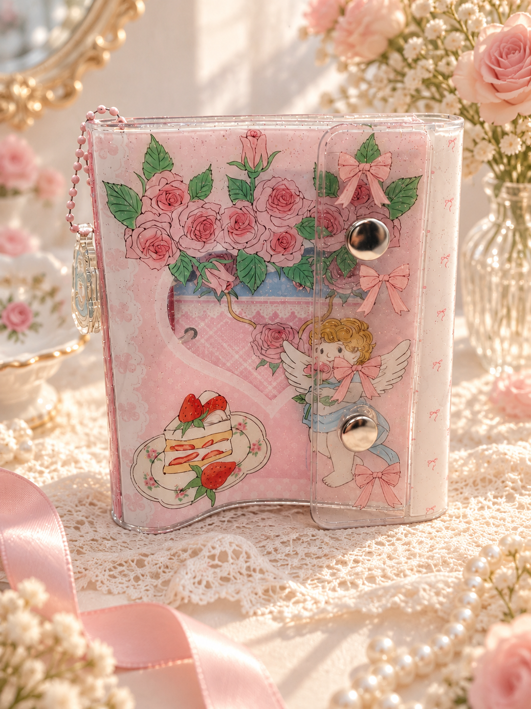 Floral Angel Garden Cover - angel c