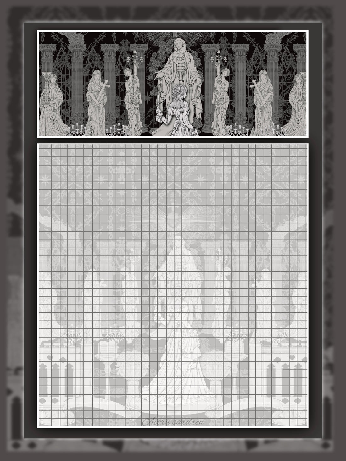 Black Gothic Notebook(L) - black large 2