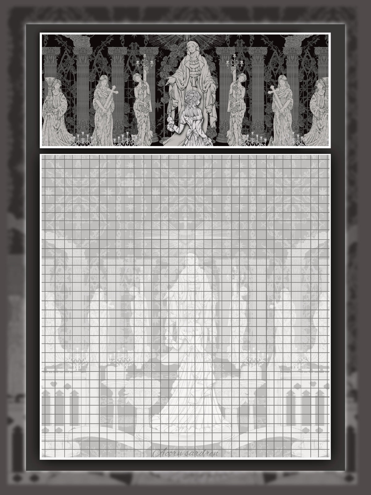 Black Gothic Notebook(L) - black large 2