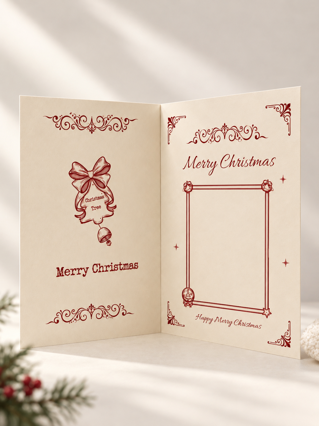 Vintage Christmas Greeting Card