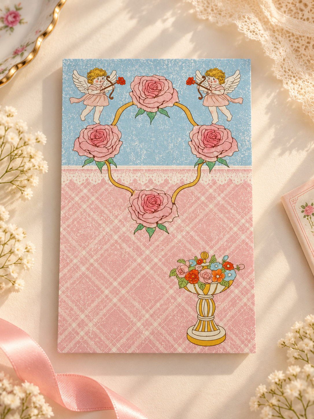 Floral Angel Garden Divider - angel d