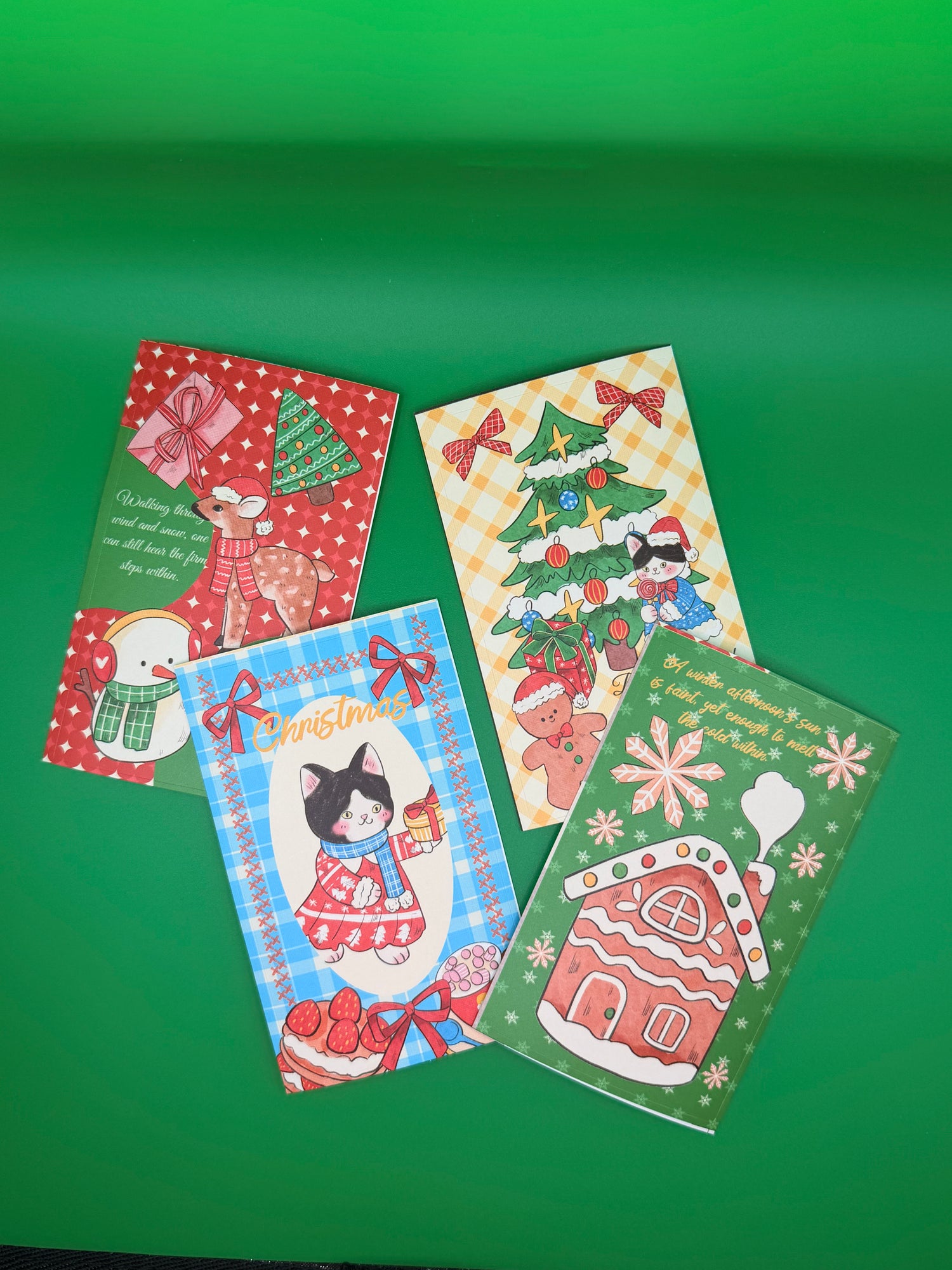 Christmas Cat Sticker Set